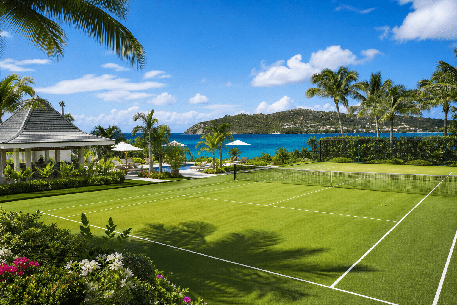 Tennis courts in Punta Cana
