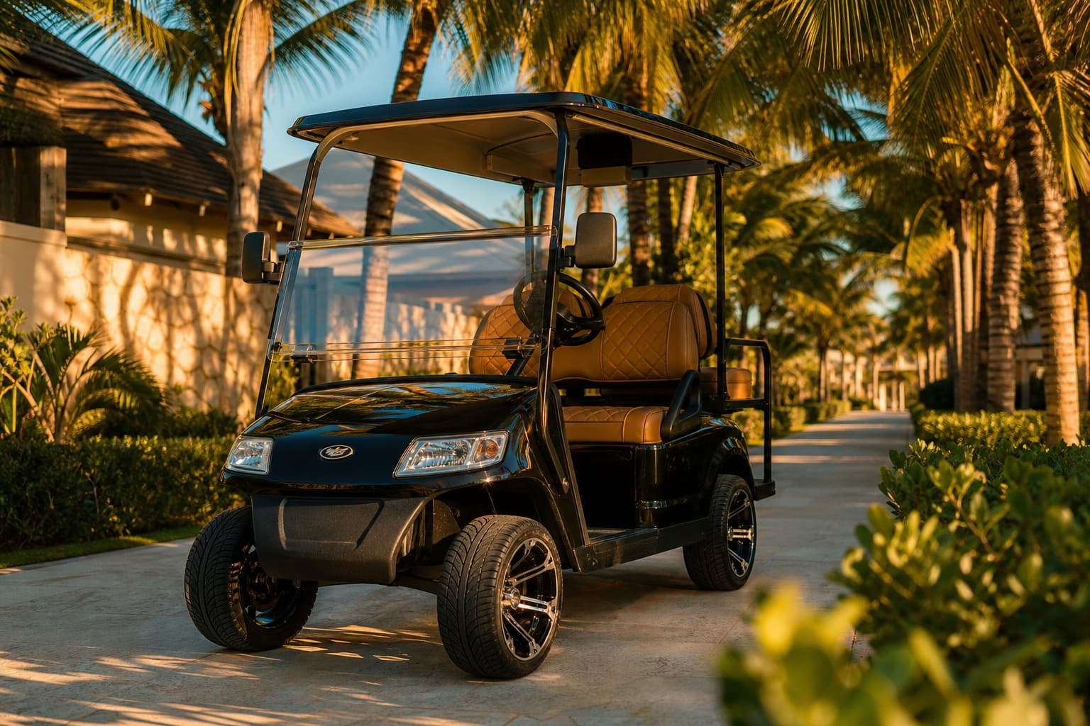 Golf cart for resort and community mobility