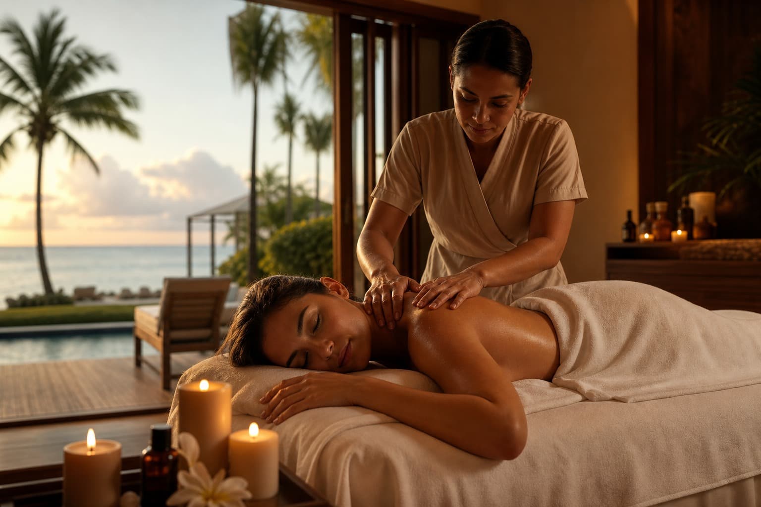 In-villa massage and deep relaxation at a luxury villa