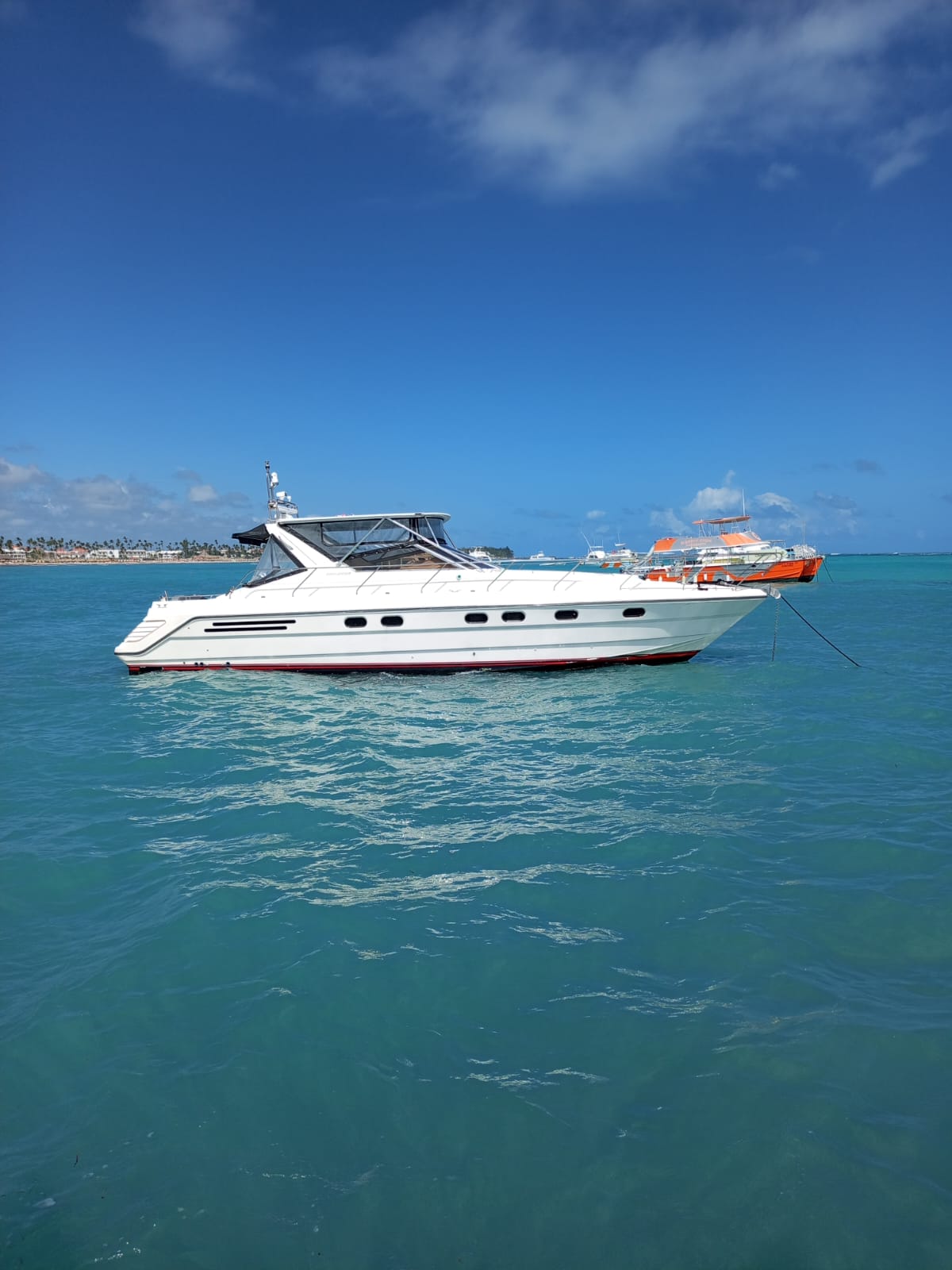 Princess 49ft private luxury yacht at Bávaro Beach
